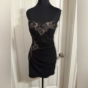 Women's size‎ 6 Lipsy Black Lace Mini Dress, casual, prom, date night